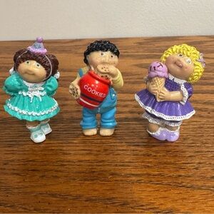 1984 Lot Vintage CPK Cabbage Patch Kids Figures Ice Cream Cone Cookies Birthday